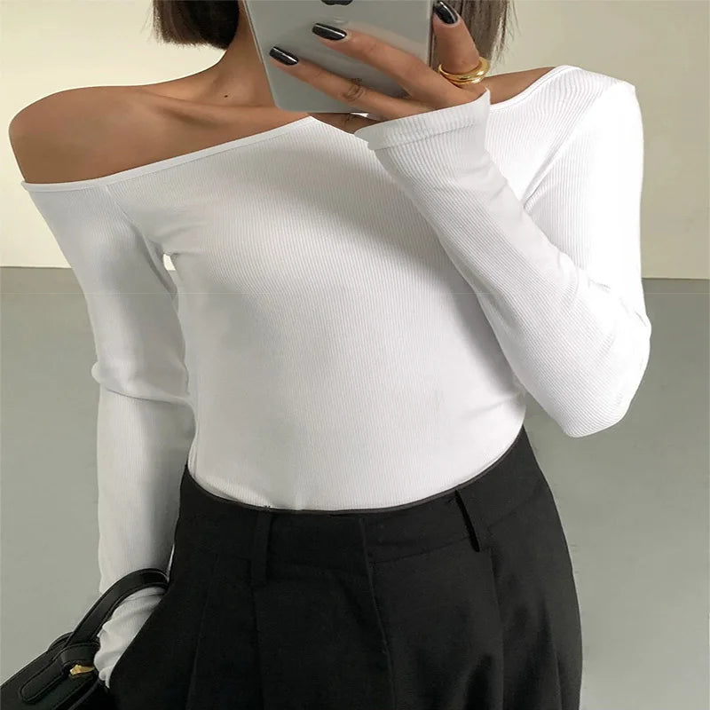 T-Shirt Collar Off-shoulder - Primavera