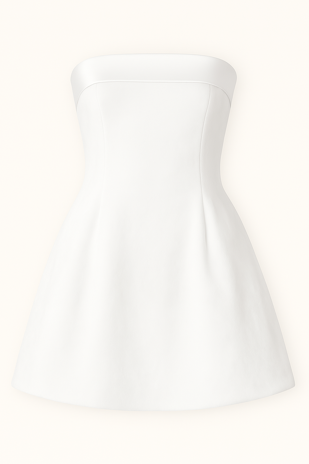 Slash-neck Mini Vestido - Verão