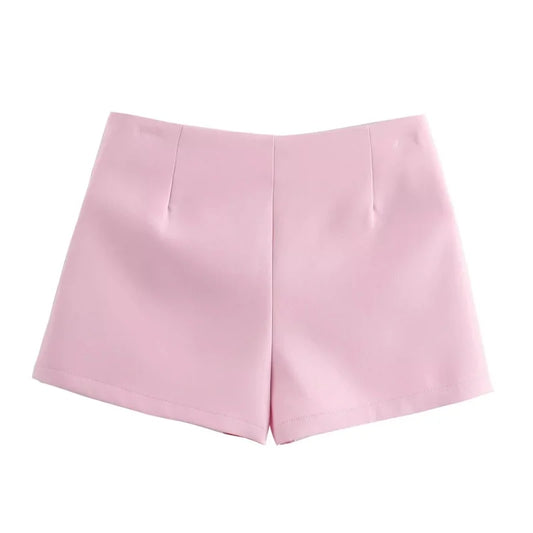 TRAF Pink White Mini Saia - Verão