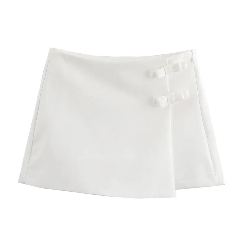 TRAF Pink White Mini Saia - Verão