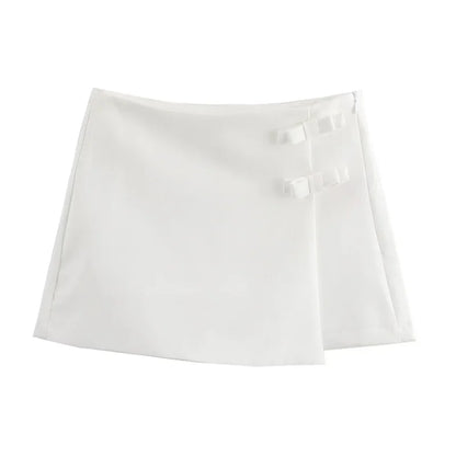 TRAF Pink White Mini Saia - Verão