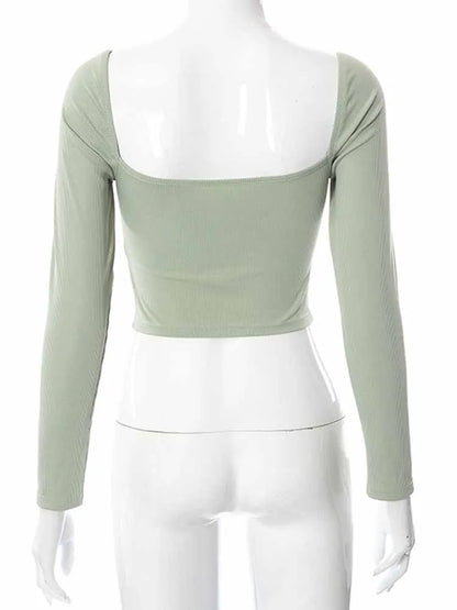 V-neck Cropped - Outono
