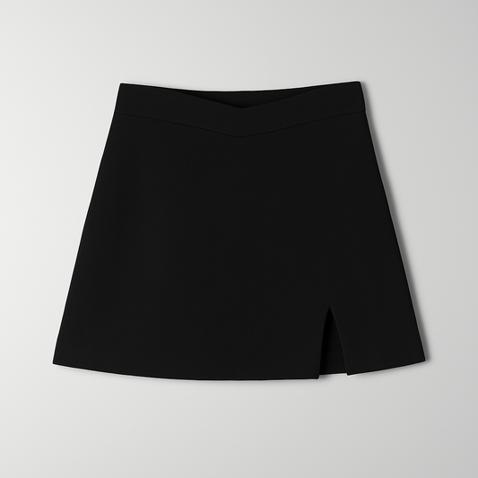 Black Split Mini Saia - Verão